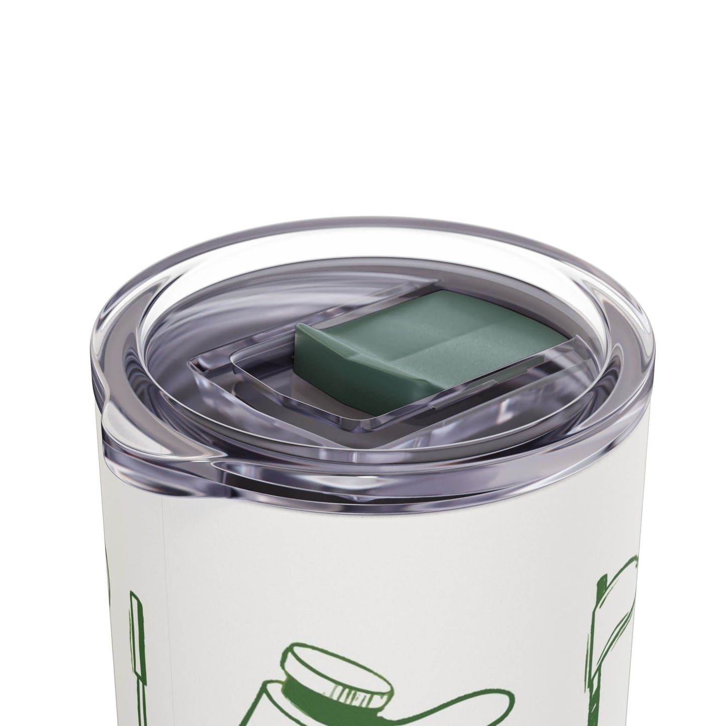 Golf-Themed Skinny Tumbler, 20oz | Hot or Cold drinks. Keeps drinks hot for 12 hours and cold for 24 hours. Perfect for Golf Lovers, Sports Events, Gifts, Outdoor Use, Eco-Friendly Drinkware