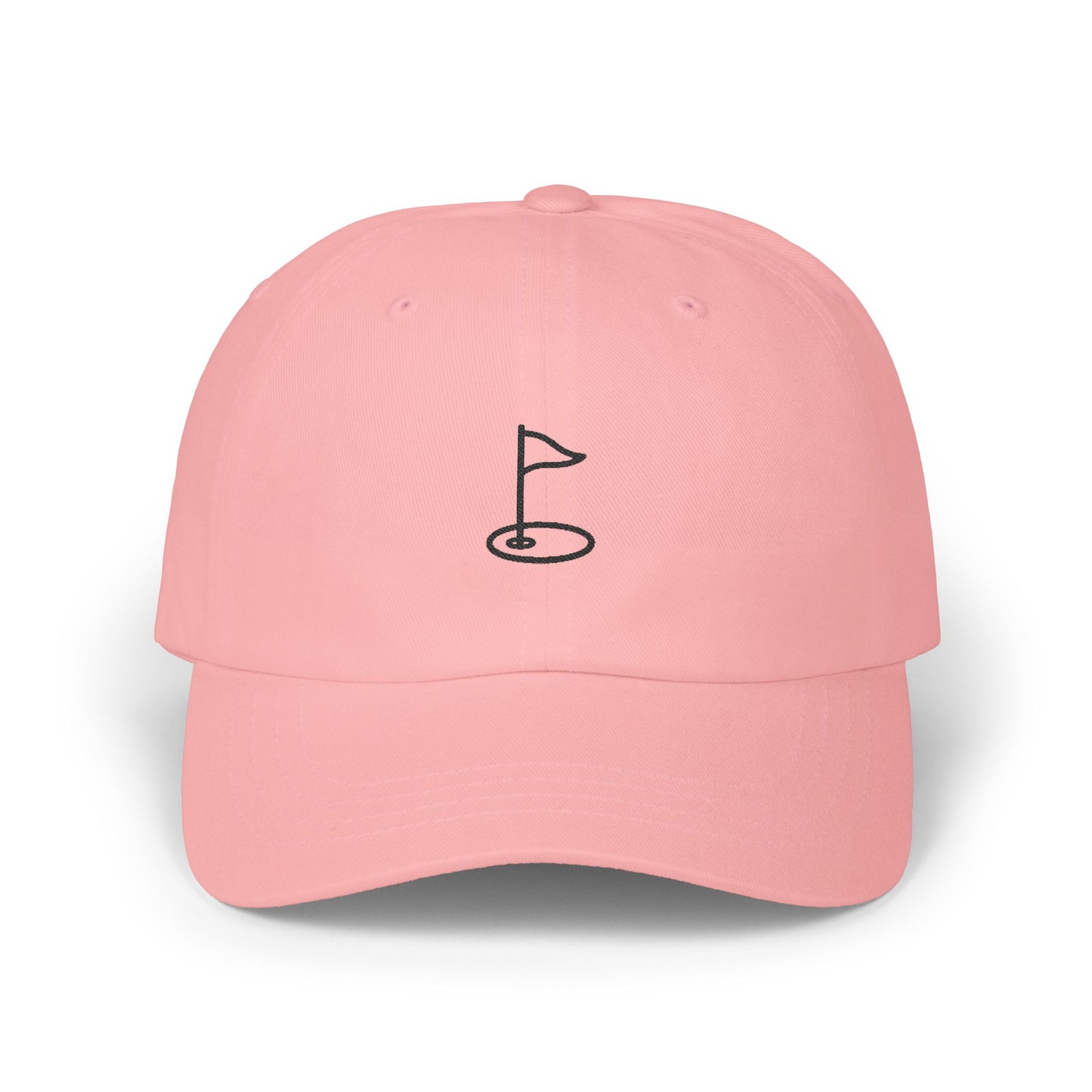 Classic Dad Cap with Golf Flag Embroidery