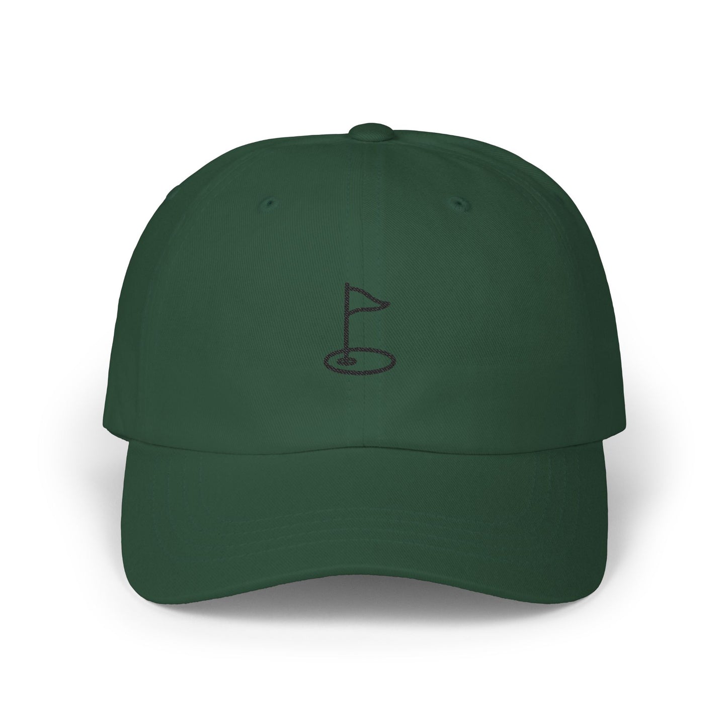 Classic Dad Cap with Golf Flag Embroidery