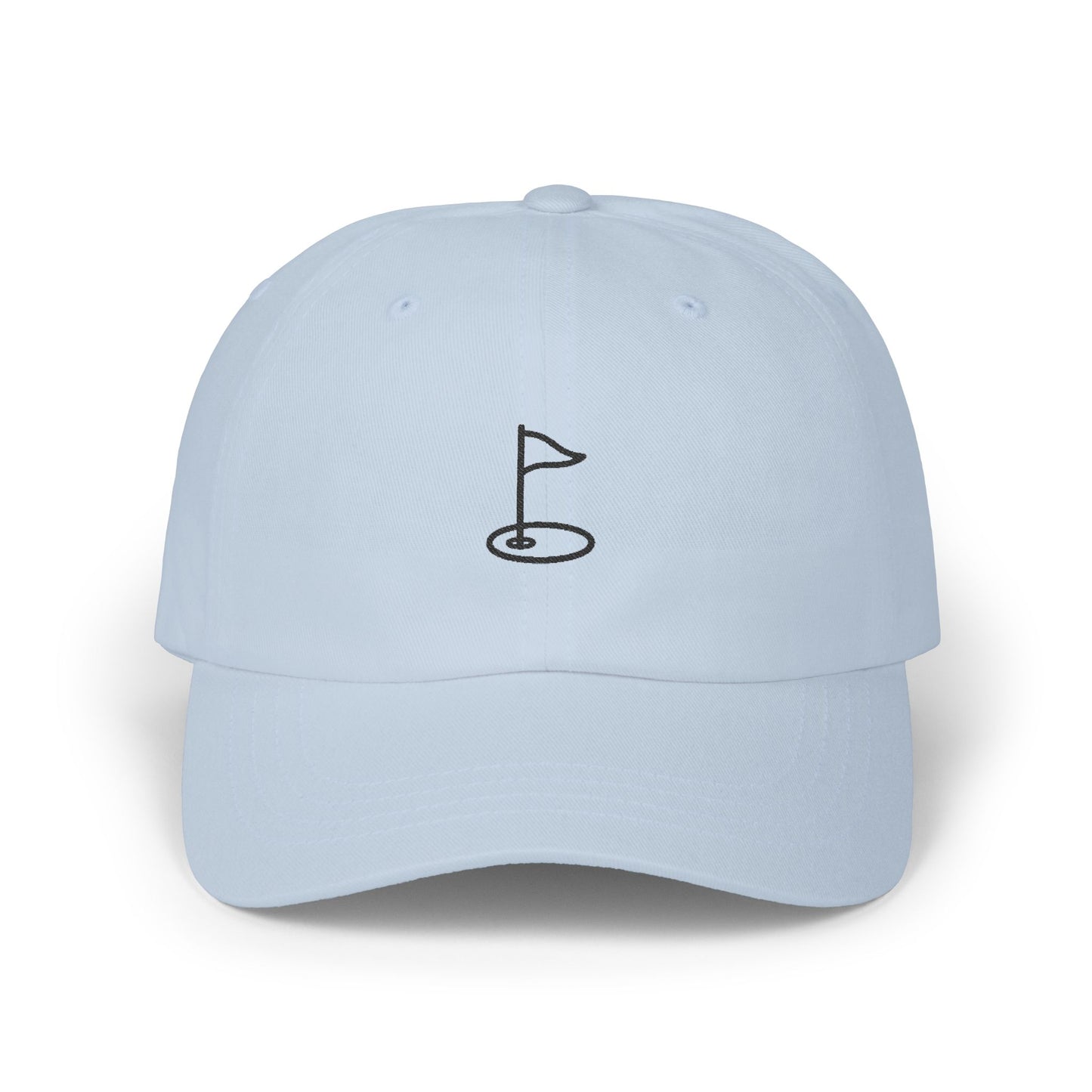 Classic Dad Cap with Golf Flag Embroidery
